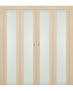 Prefinished Avon 202 Vetro Loire Ash Modern Interior Bi-Fold 4 Door