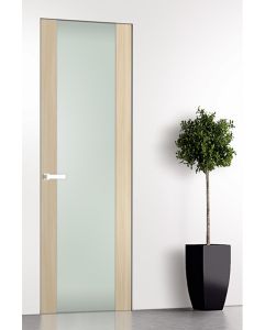 Prefinished Avon 202 Vetro Loire Ash Modern Interior Single Door with Invisible Frame