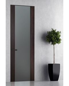 Prefinished Avon 202 Vetro Veralinga Oak Modern Interior Single Door with Invisible Frame
