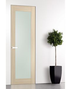 Prefinished Avon 207 Vetro Loire Ash Modern Interior Single Door with Invisible Frame