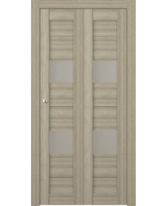Prefinished Berta Vetro Shambor Modern Interior Bi-Fold 2 Door