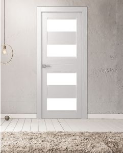 Prefinished Della Vetro Bianco Noble Modern Interior Single Door