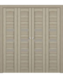 Prefinished Dora Vetro Shambor Modern Interior Bi-Fold 4 Door