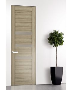 Prefinished Dora Vetro Shambor Modern Interior Single Door with Invisible Frame