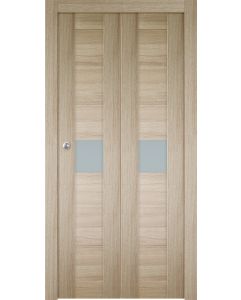 Prefinished Edna Vetro Shambor Modern Interior Bi-Fold 2 Door