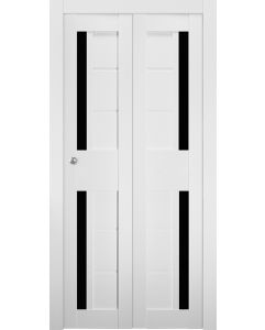Prefinished Esta Bl Vetro Bianco Noble Modern Interior Bi-Fold 2 Door