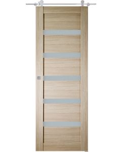 Prefinished Leora Vetro Shambor Modern Interior Barn Door