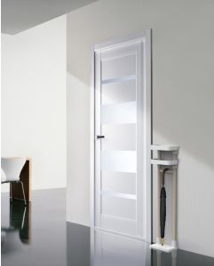 Prefinished Mirella Vetro Bianco Noble Modern Interior Single Door