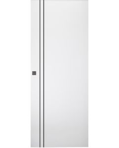 Prefinished Optima 2V Black Snow White Modern Interior Magic Door