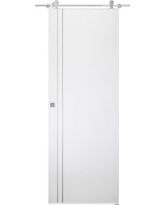 Prefinished Palladio 2V Bianco Noble Modern Interior Barn Door