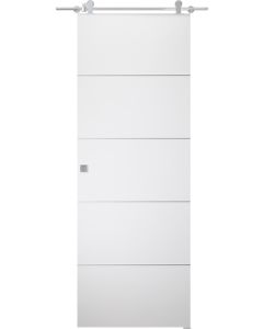 Prefinished Palladio 4H Bianco Noble Modern Interior Barn Door