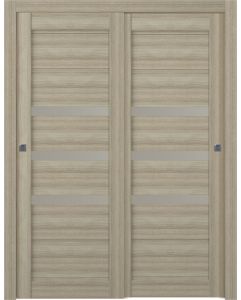 Prefinished Rita Vetro Shambor Modern Interior Bypass Door
