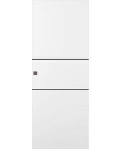 Prefinished Smart Pro 2H Black Polar White Modern Interior Magic Door