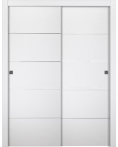 Prefinished Smart Pro 4H Polar White Modern Interior Bypass Door