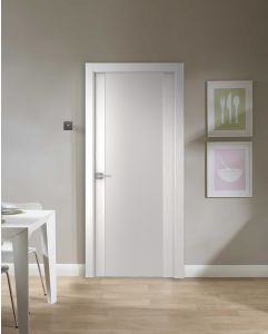 Prefinished Smart Pro H3G Vetro Polar White Modern Interior Single Door