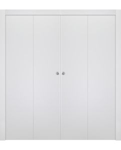 Prefinished Unica Bianco Noble Modern Interior Bi-Fold 4 Door