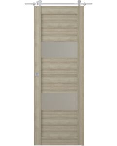 Prefinished Vita Vetro Shambor Modern Interior Barn Door