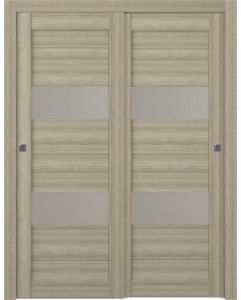 Prefinished Vita Vetro Shambor Modern Interior Bypass Door