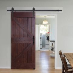 Double Z Barn Single Door- Knotty Alder