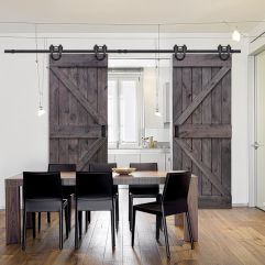 Double Z Barn Double Door- Knotty Alder