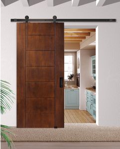 80" Birch Brentwood Solid Contemporary Single Barn Door