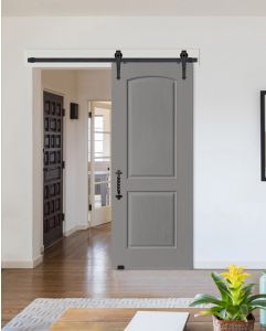 2 Panel MDF Single Barn Door- Design on 2 Side