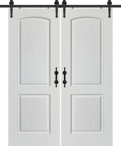 2 Panel MDF Double Barn Door- Design on 2 Side