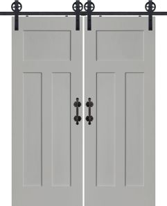 Craftsman MDF Single Barn Door- Design on 2 Side