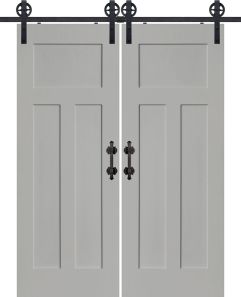 Craftsman MDF Single Barn Door- Design on 2 Side