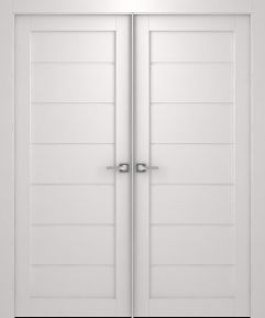 Prefinished Alda Bianco Noble Modern Interior Double Door