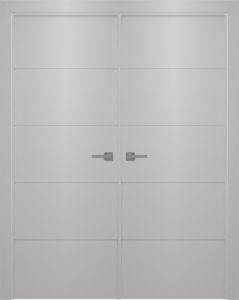 Prefinished Arvika Polar White Modern Interior Double Door