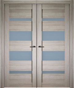 Prefinished Mirella Vetro Shambor Modern Interior Double Door