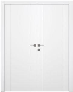 Prefinished Palladio 2U Bianco Noble Modern Interior Double Door