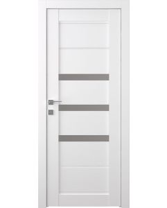 Prefinished Rita Vetro Bianco Noble Modern Interior Single Door