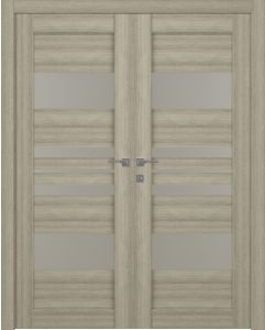 Prefinished Romi Vetro Shambor Modern Interior Double Door