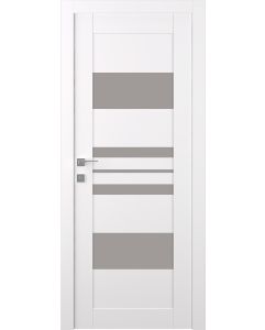 Prefinished Romi Vetro Snow White Modern Interior Single Door
