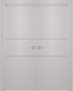 Prefinished Smart Pro 2H Polar White Modern Interior Double Door