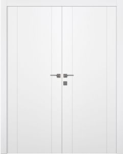 Prefinished Unica 2U Bianco Noble Modern Interior Double Door