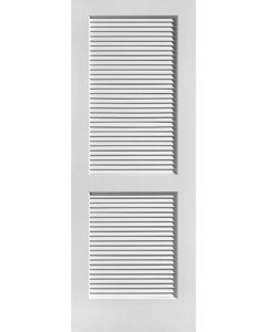 8-0 Louver/Louver Primed Interior Single Slab Door