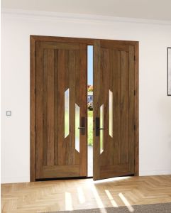 Bisecta Artistic Lite Shaker Contemporary Double Door