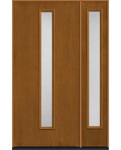 80 Granite Modern Pulse Linea Centered Mahogany Fiberglass Single Door,Sidelite , WBD Impact