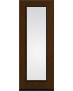 96 Clear Full Lite Mahogany Fiberglass Single Door , WBD Impact