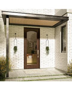 Mahogany Arch Lite, Full Lite Single Door|G101-AR-OG