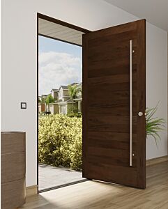 Mahogany Modular Modern Shaker Solid Pivot Door|MR5-P101