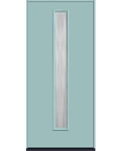 80 Chinchilla Modern Pulse Linea Centered Smooth Fiberglass Single Door , WBD Impact