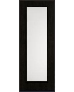 96 Satin Etch Full Lite Mahogany Fiberglass Single Door , WBD Impact