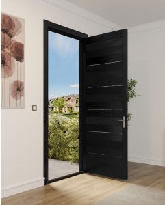 Mahogany Clara Razor Slimlite  Contemporary Modern Narrow Profile Shaker Single Door