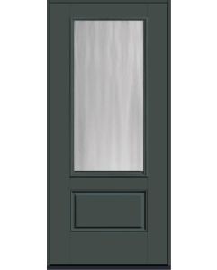 80 Chinchilla 3/4 Lite 1 Panel Smooth Fiberglass Single Door , WBD Impact