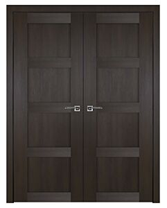 Italia Stile, 4-Panel, Shaker Prefinished Interior Double Door