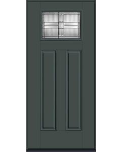 80 Saratoga Craftsman Top View 2 Panel Smooth Fiberglass Single Door , WBD Impact
